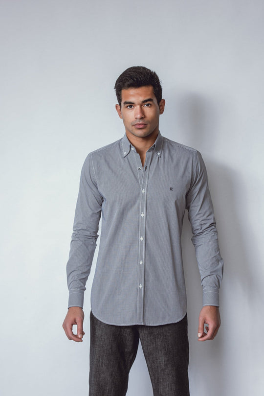 CHECKED POPLIN SHIRT - Roban