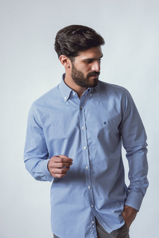 CHECKED POPLIN SHIRT - Roban