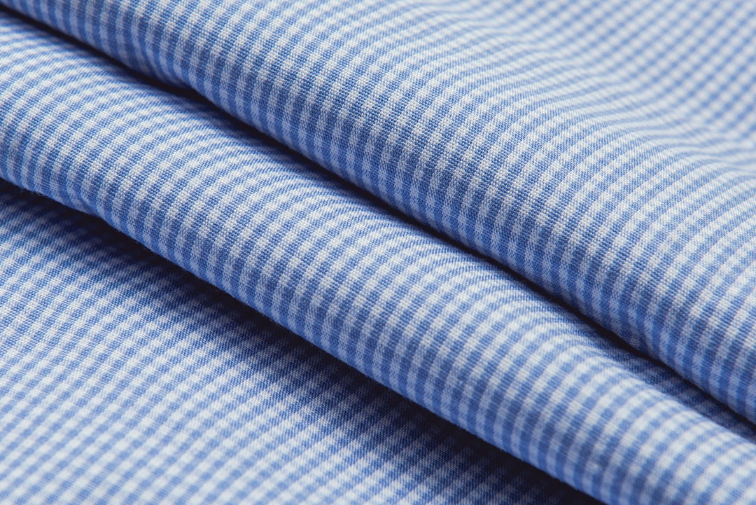 CHECKED REGULAR FIT POPLIN SHIRT - Roban