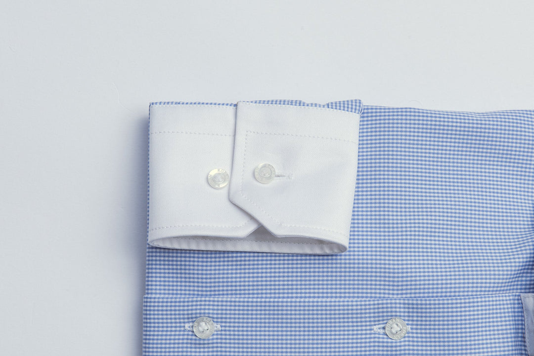 CHECKED REGULAR FIT POPLIN SHIRT - Roban
