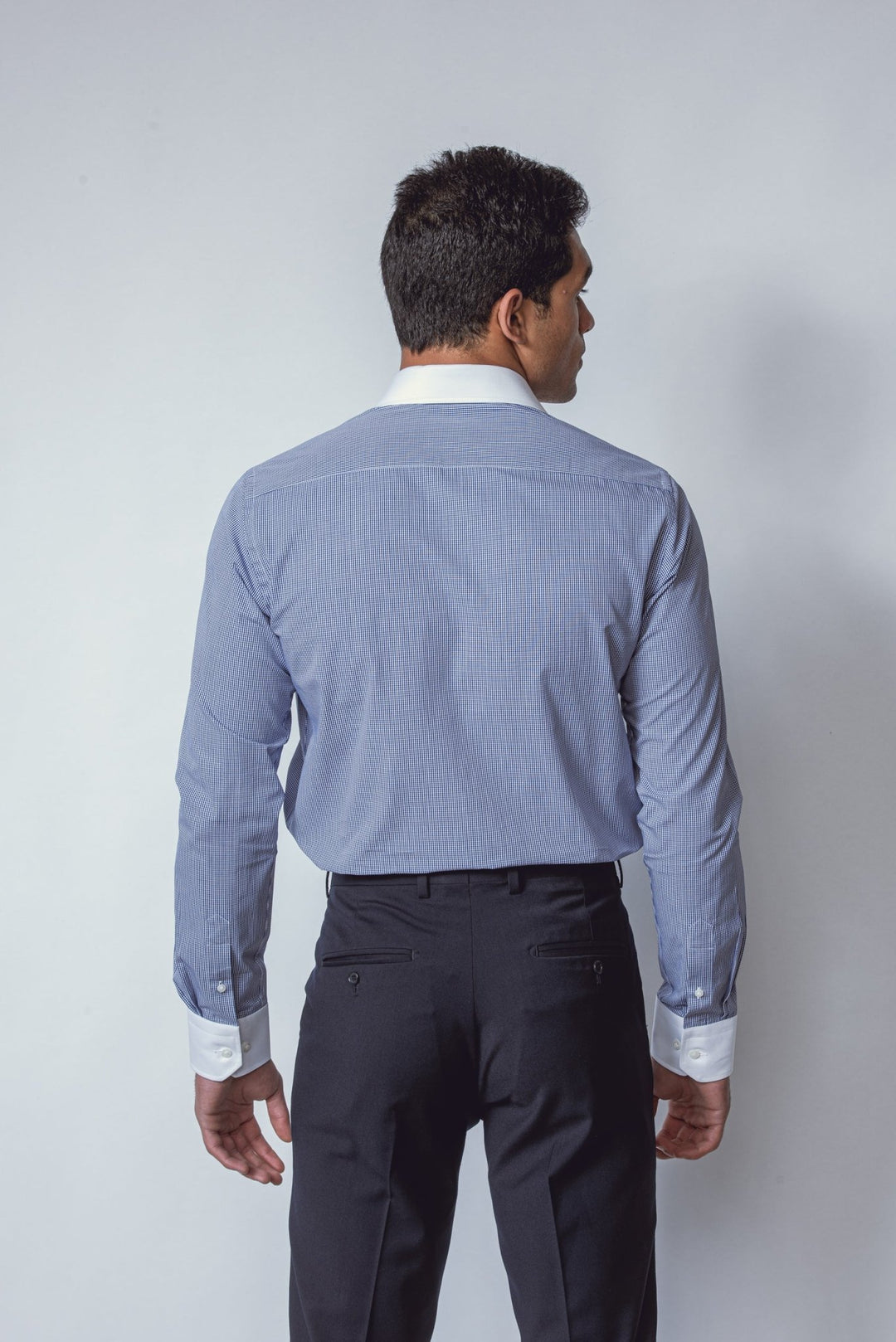 CHECKED REGULAR FIT POPLIN SHIRT - Roban