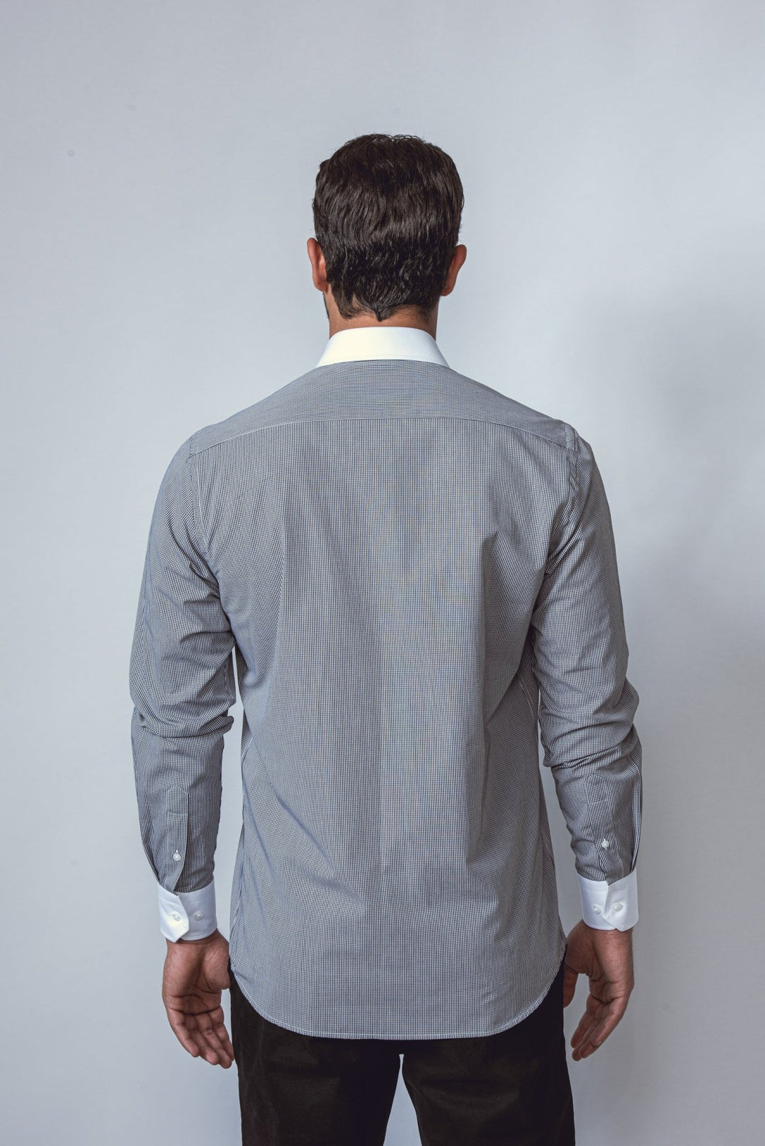 CHECKED REGULAR FIT POPLIN SHIRT - Roban
