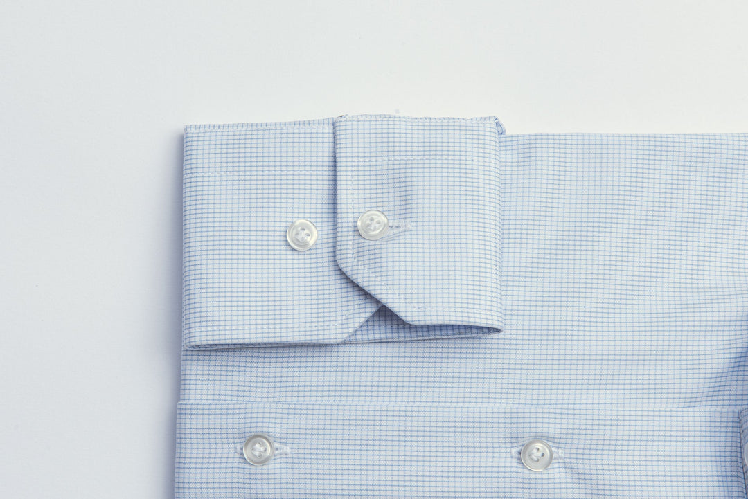 CHECKED REGULAR FIT POPLIN SHIRT - Roban