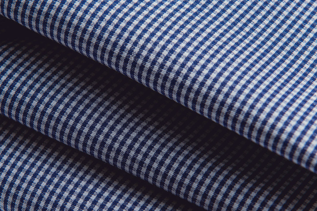 CHECKED REGULAR FIT POPLIN SHIRT - Roban