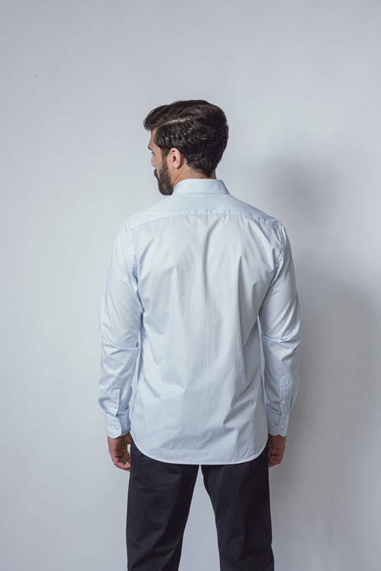 CHECKED REGULAR FIT POPLIN SHIRT - Roban