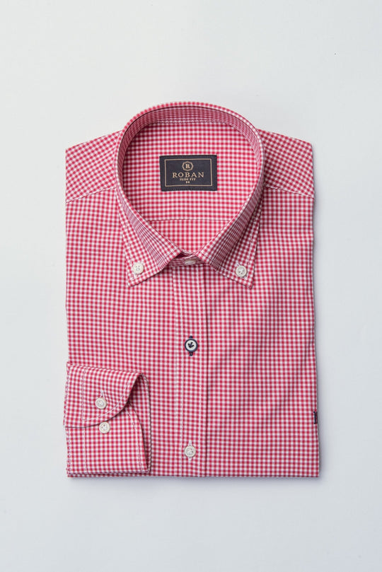 CHECKED SLIM FIT SHIRT - Roban