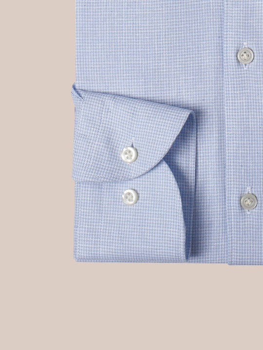 CHECKED WASHED COTTON LINEN REGULAR FIT SHIRT - Roban