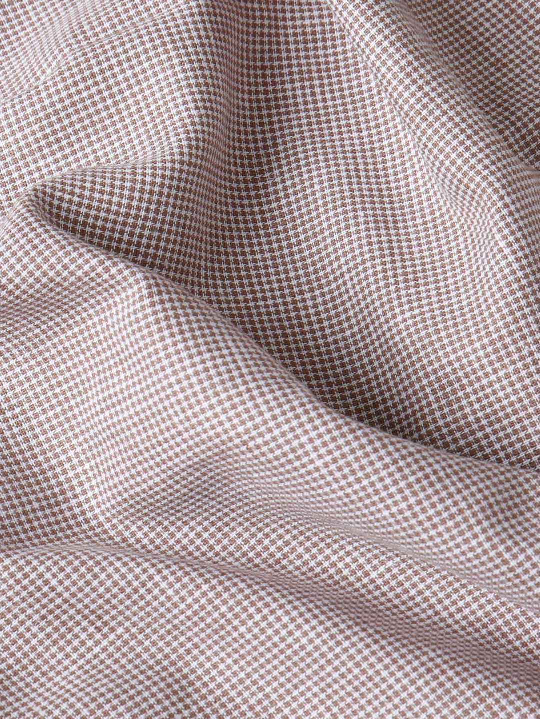 CHECKED WASHED COTTON LINEN REGULAR FIT SHIRT - Roban