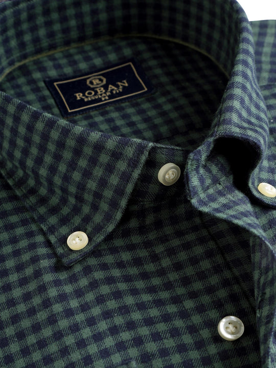 CHEKED FLANNEL REGULAR FIT SHIRT - Roban