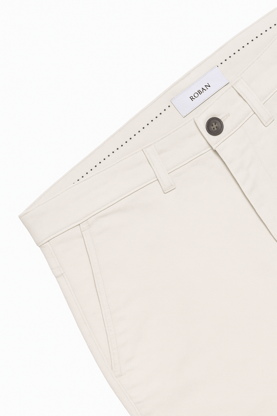 CONTEMPORARY FIT GABARDINE PANTS - Roban