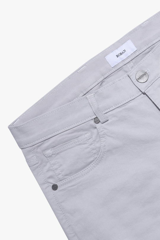 CONTEMPORARY FIT GABARDINE PANTS - Roban