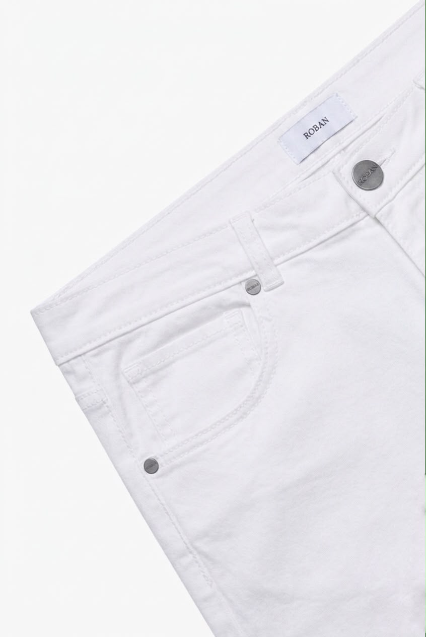CONTEMPORARY FIT GABARDINE PANTS - Roban