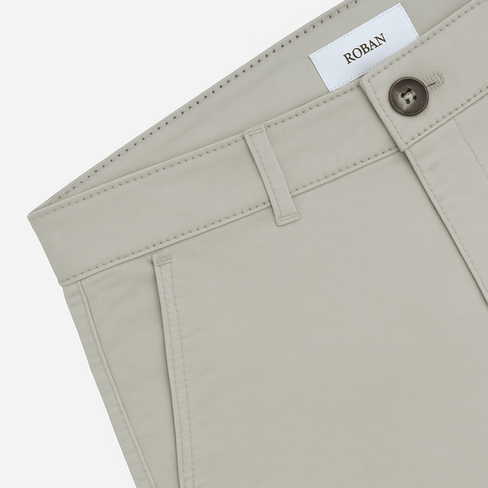 CONTEMPORARY FIT GABARDINE PANTS - Roban