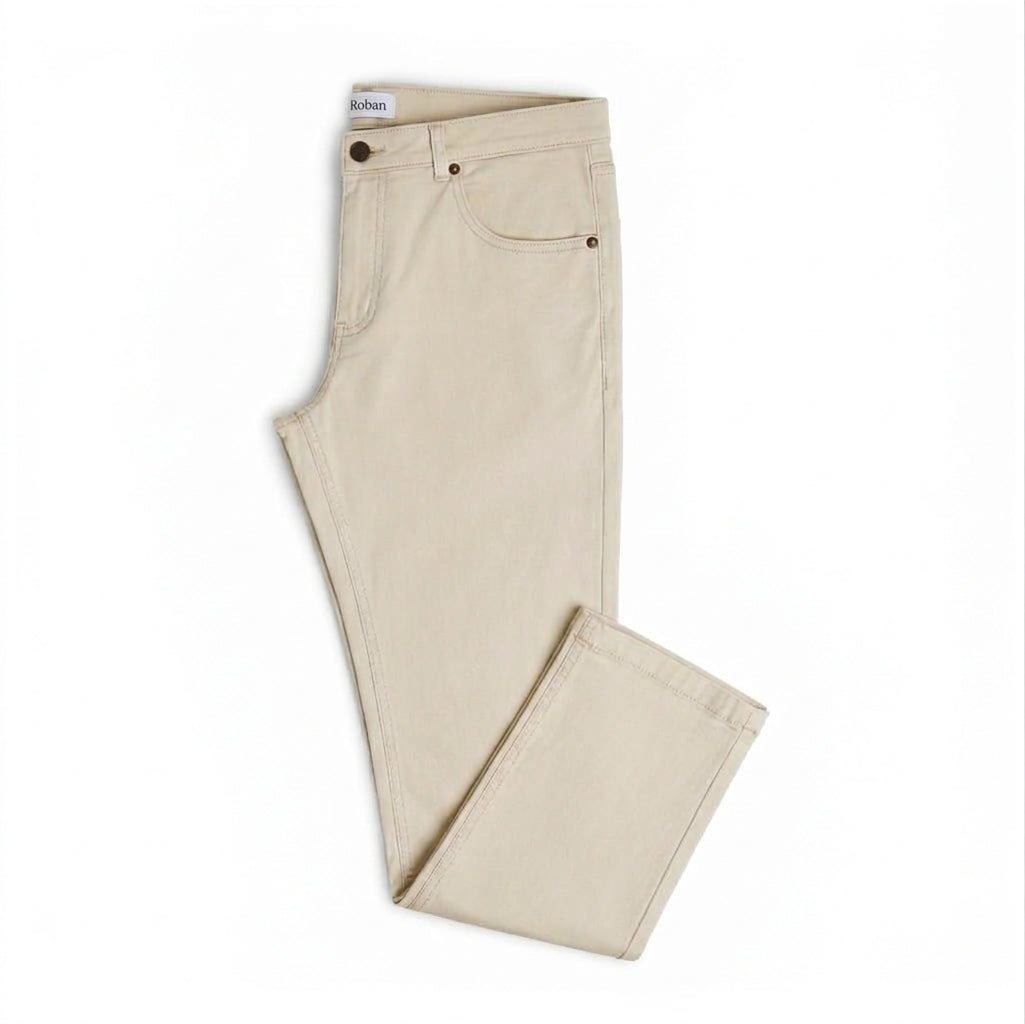 CONTEMPORARY FIT GABARDINE PANTS - Roban