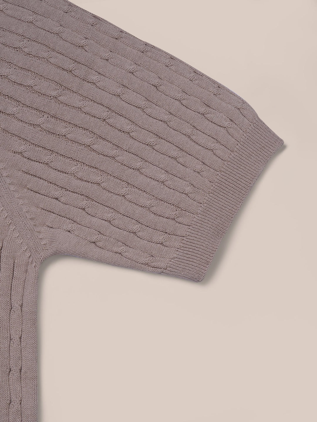 COTTON AJOUR KNITTED POLO SHIRT - Roban