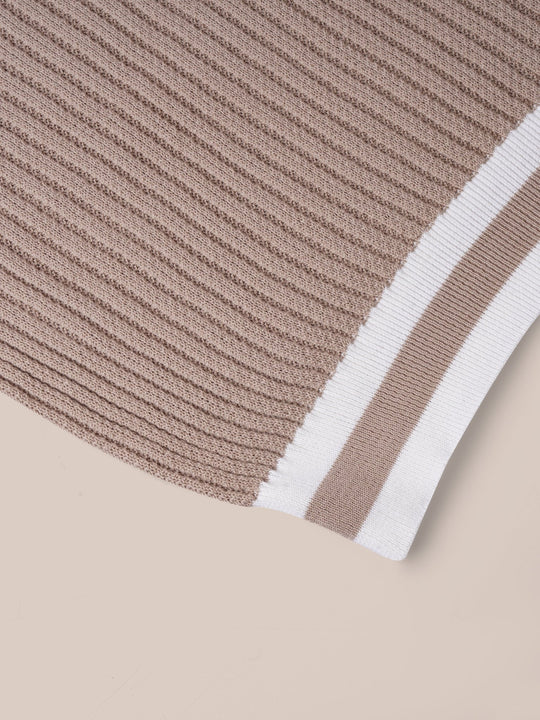 COTTON AJOUR KNITTED POLO SHIRT - Roban