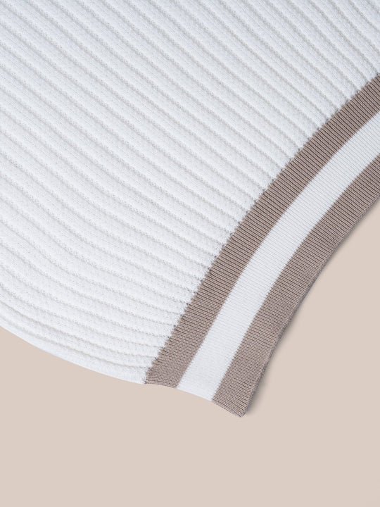 COTTON AJOUR KNITTED POLO SHIRT - Roban