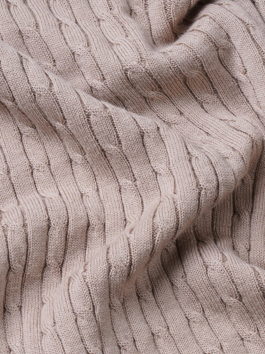 COTTON AJOUR KNITTED POLO SHIRT - Roban