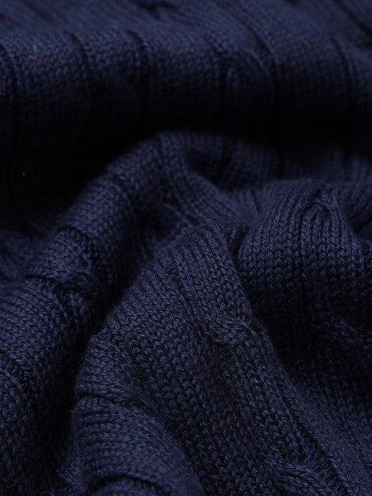 COTTON AJOUR KNITTED POLO SHIRT - Roban