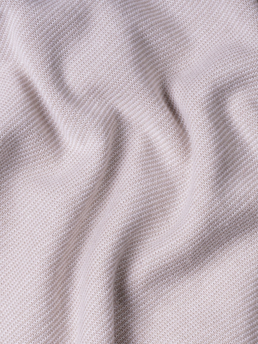 COTTON AJOUR KNITTED POLO SHIRT - Roban