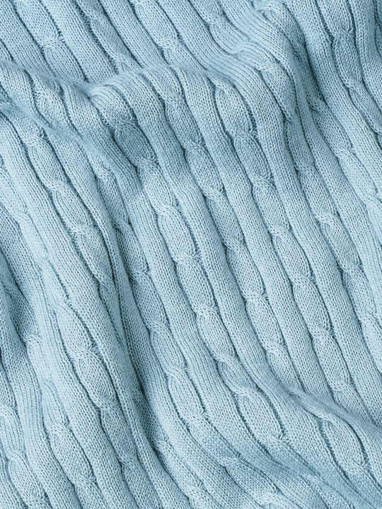 COTTON AJOUR KNITTED POLO SHIRT - Roban