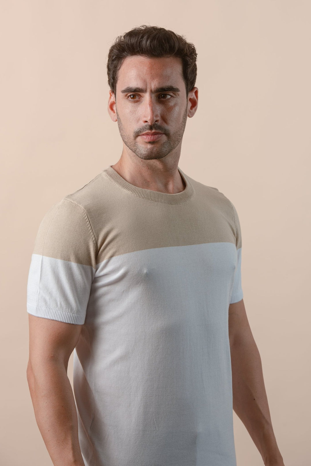 COTTON KNITTED CREWNECK SHIRT - Roban
