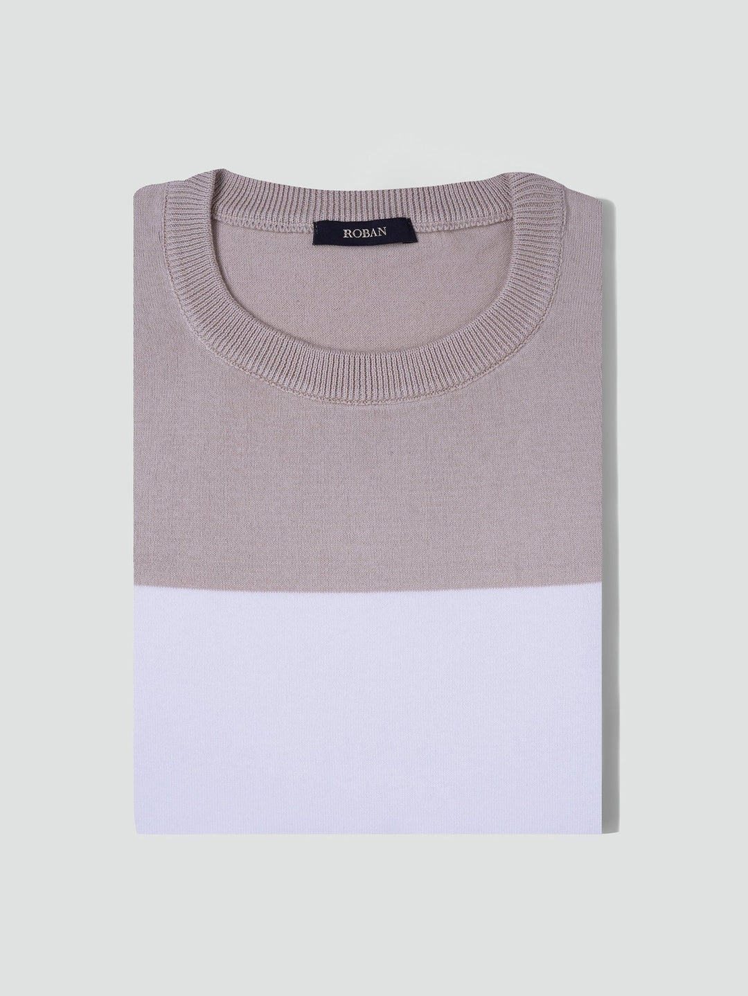 COTTON KNITTED CREWNECK SHIRT - Roban