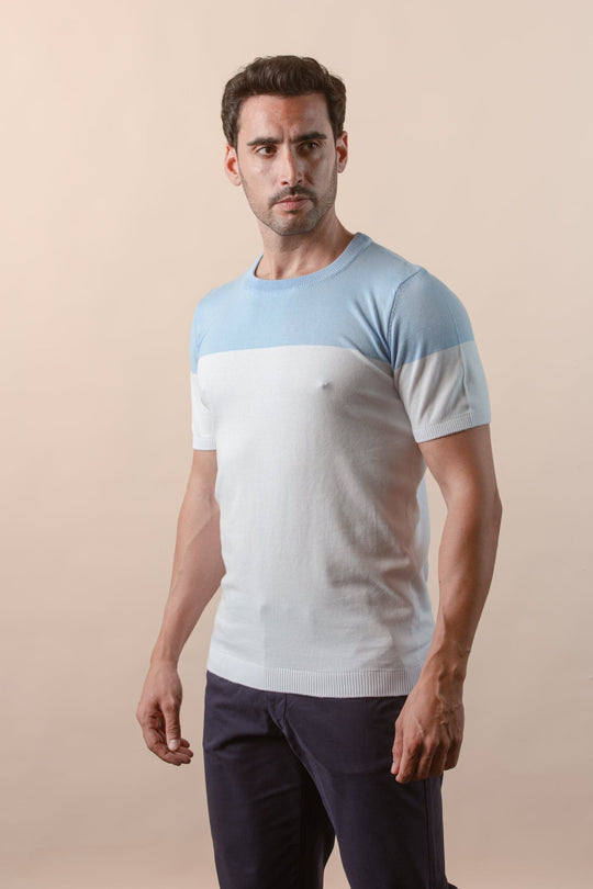 COTTON KNITTED CREWNECK SHIRT - Roban