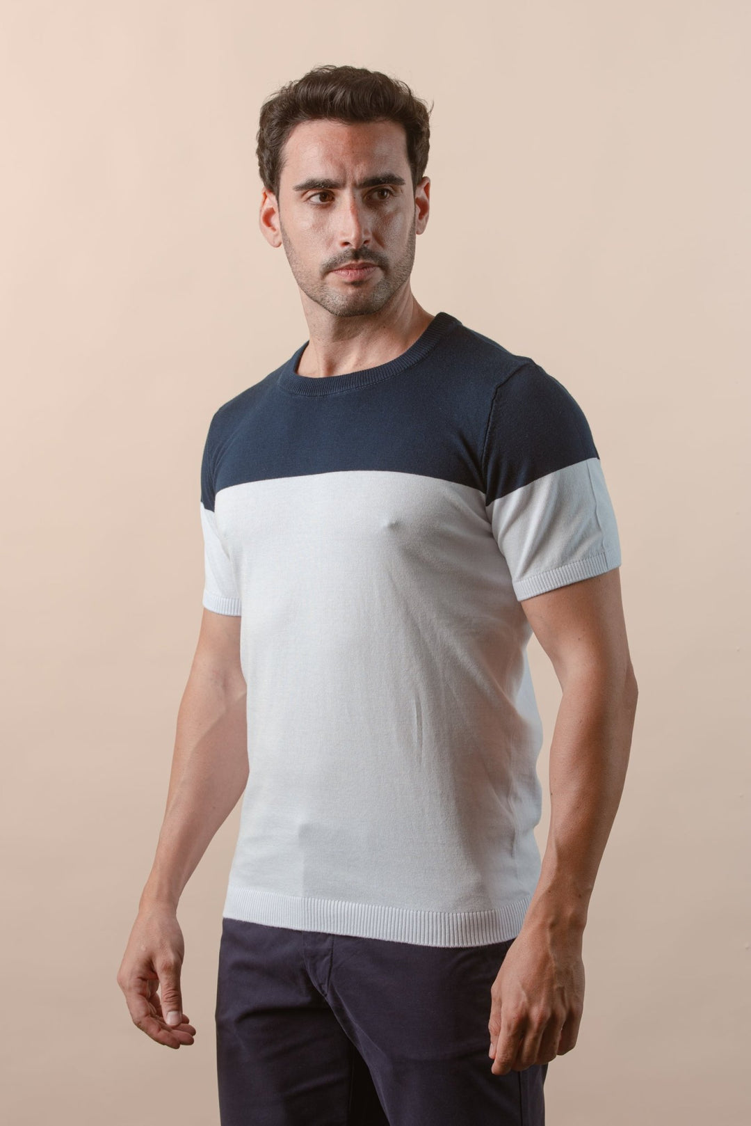 COTTON KNITTED CREWNECK SHIRT - Roban