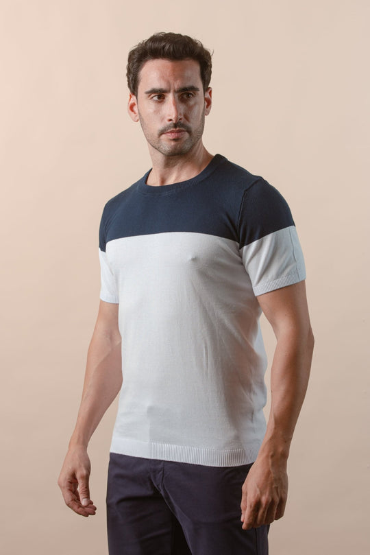 COTTON KNITTED CREWNECK SHIRT - Roban