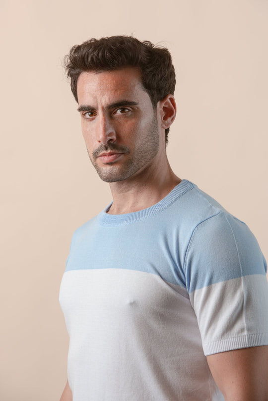 COTTON KNITTED CREWNECK SHIRT - Roban