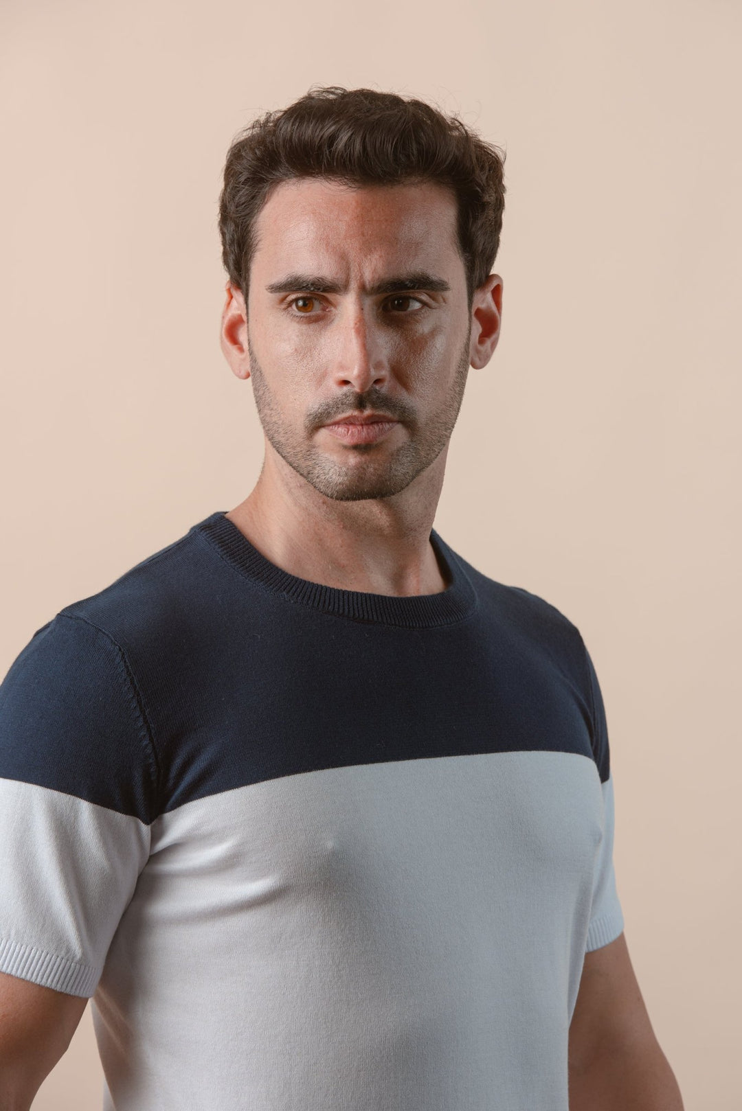 COTTON KNITTED CREWNECK SHIRT - Roban