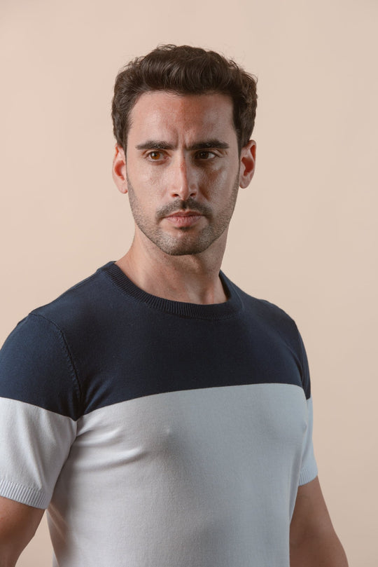 COTTON KNITTED CREWNECK SHIRT - Roban