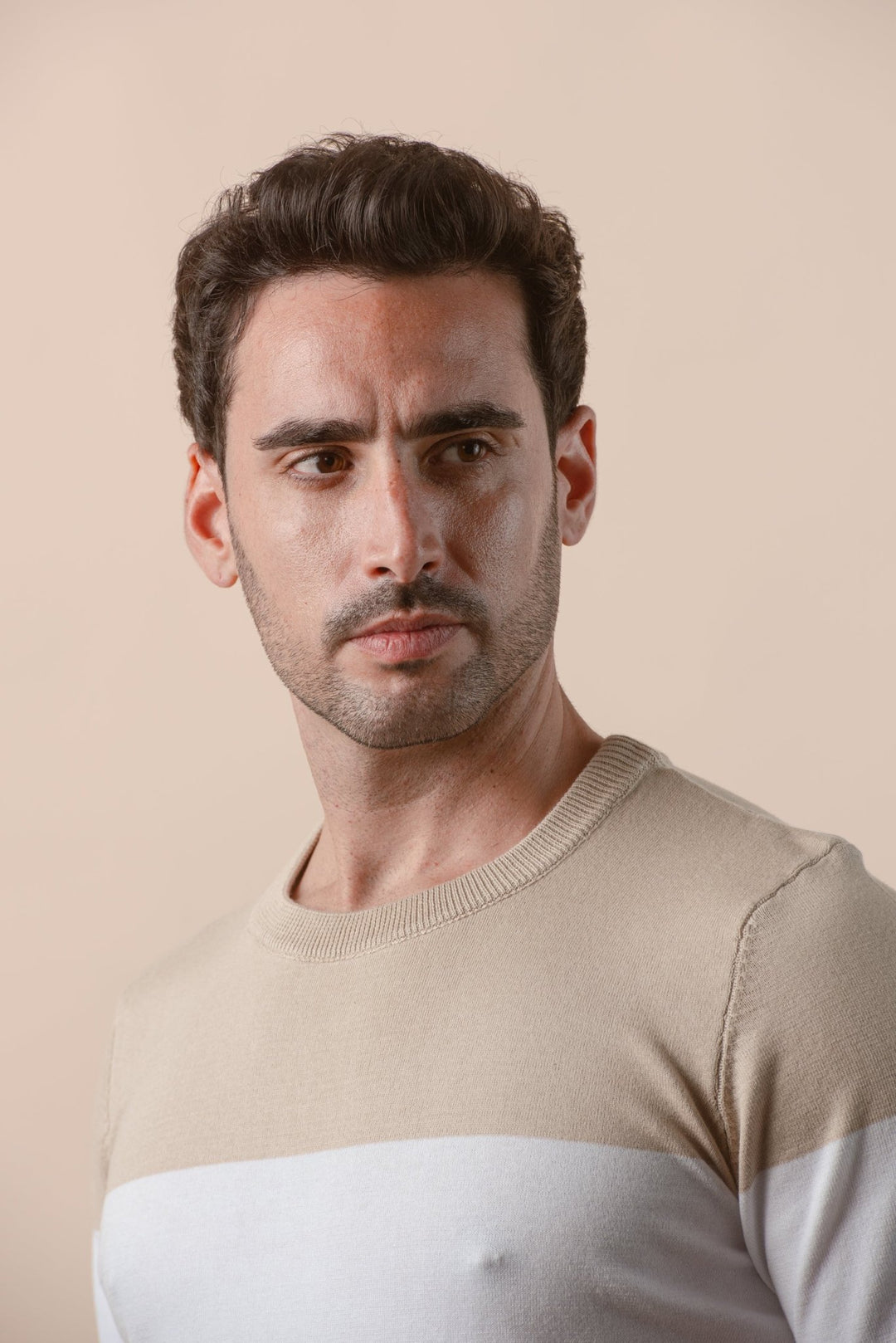 COTTON KNITTED CREWNECK SHIRT - Roban