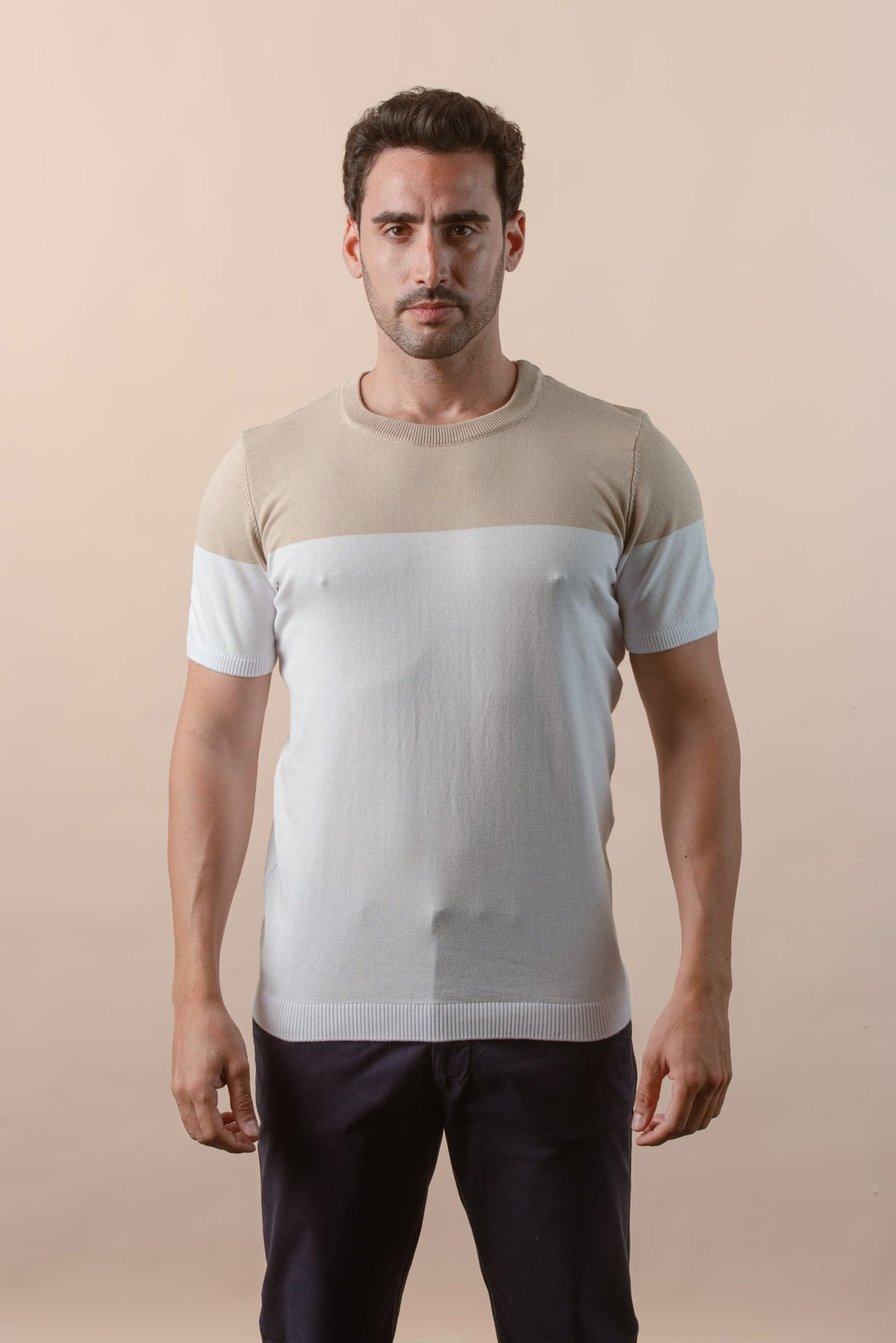 COTTON KNITTED CREWNECK SHIRT - Roban