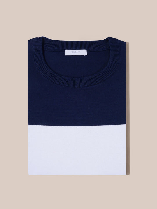 COTTON KNITTED CREWNECK SHIRT - Roban