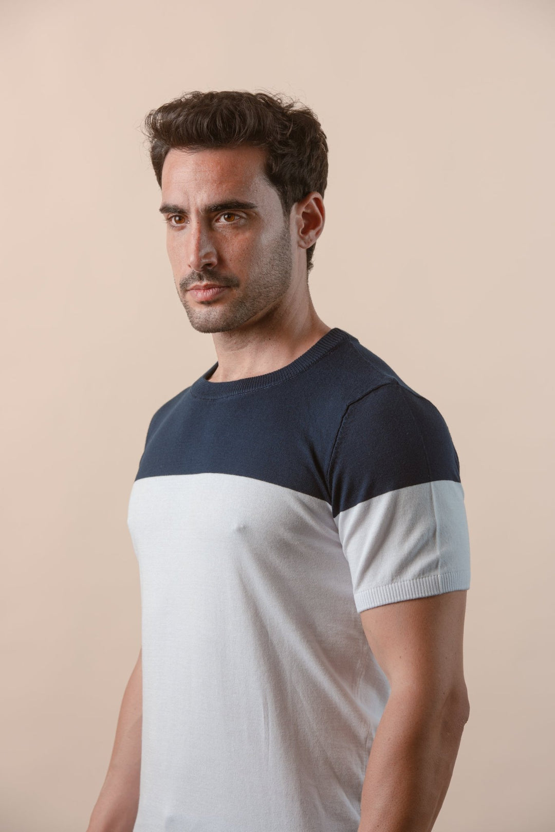 COTTON KNITTED CREWNECK SHIRT - Roban