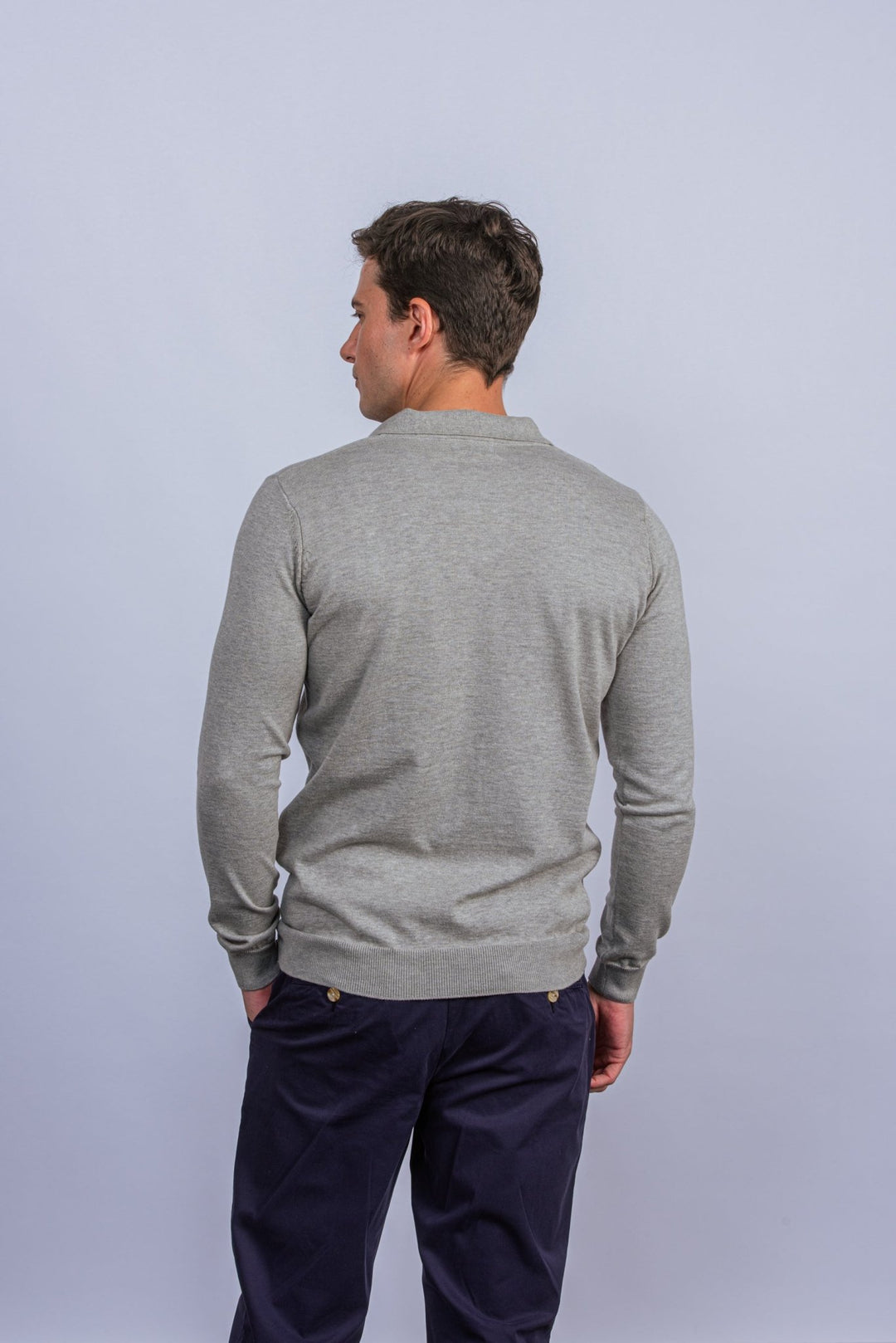 Cotton Knitted Polo pullover - Roban