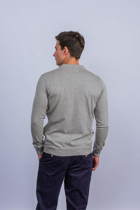 Cotton Knitted Polo pullover - Roban