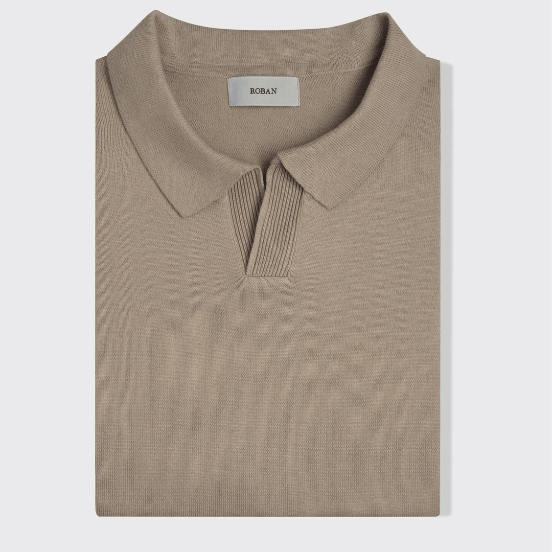 Cotton Knitted Polo pullover - Roban