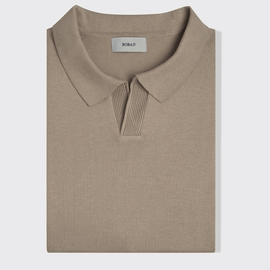 Cotton Knitted Polo pullover - Roban