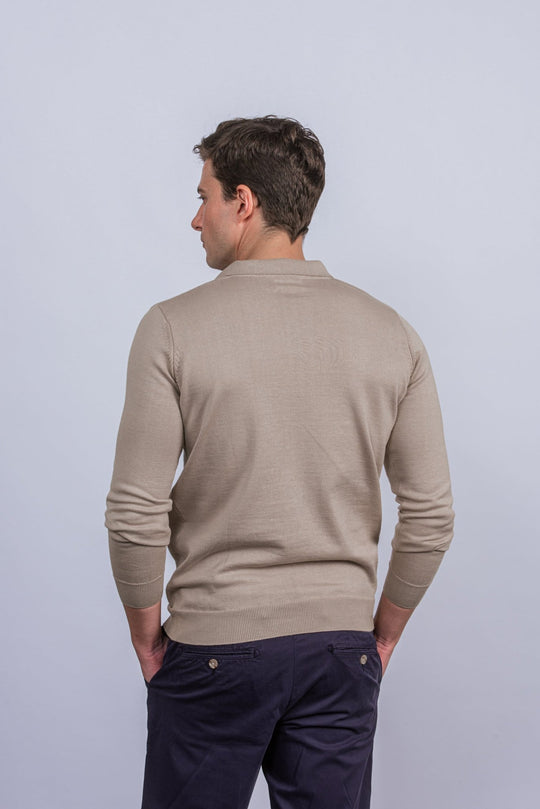 Cotton Knitted Polo pullover - Roban