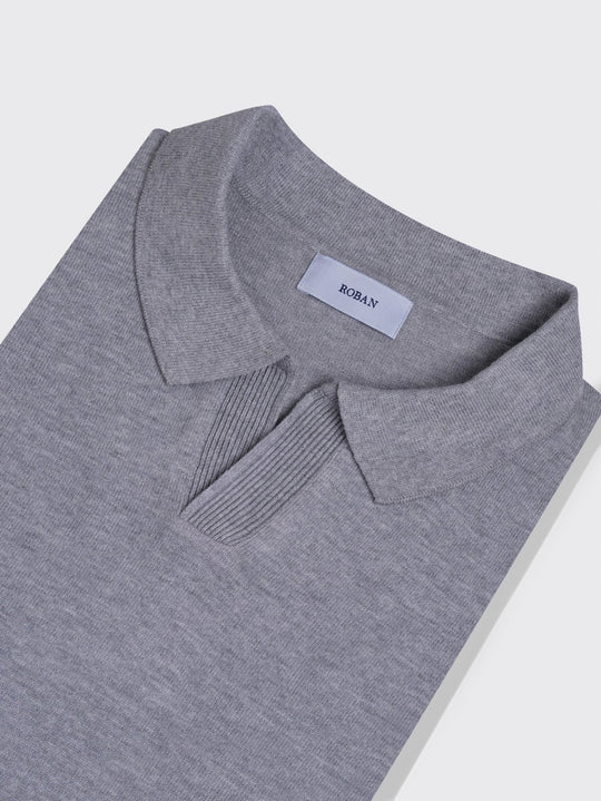 Cotton Knitted Polo pullover - Roban