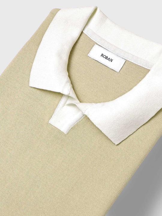 Cotton Knitted Polo pullover - Roban