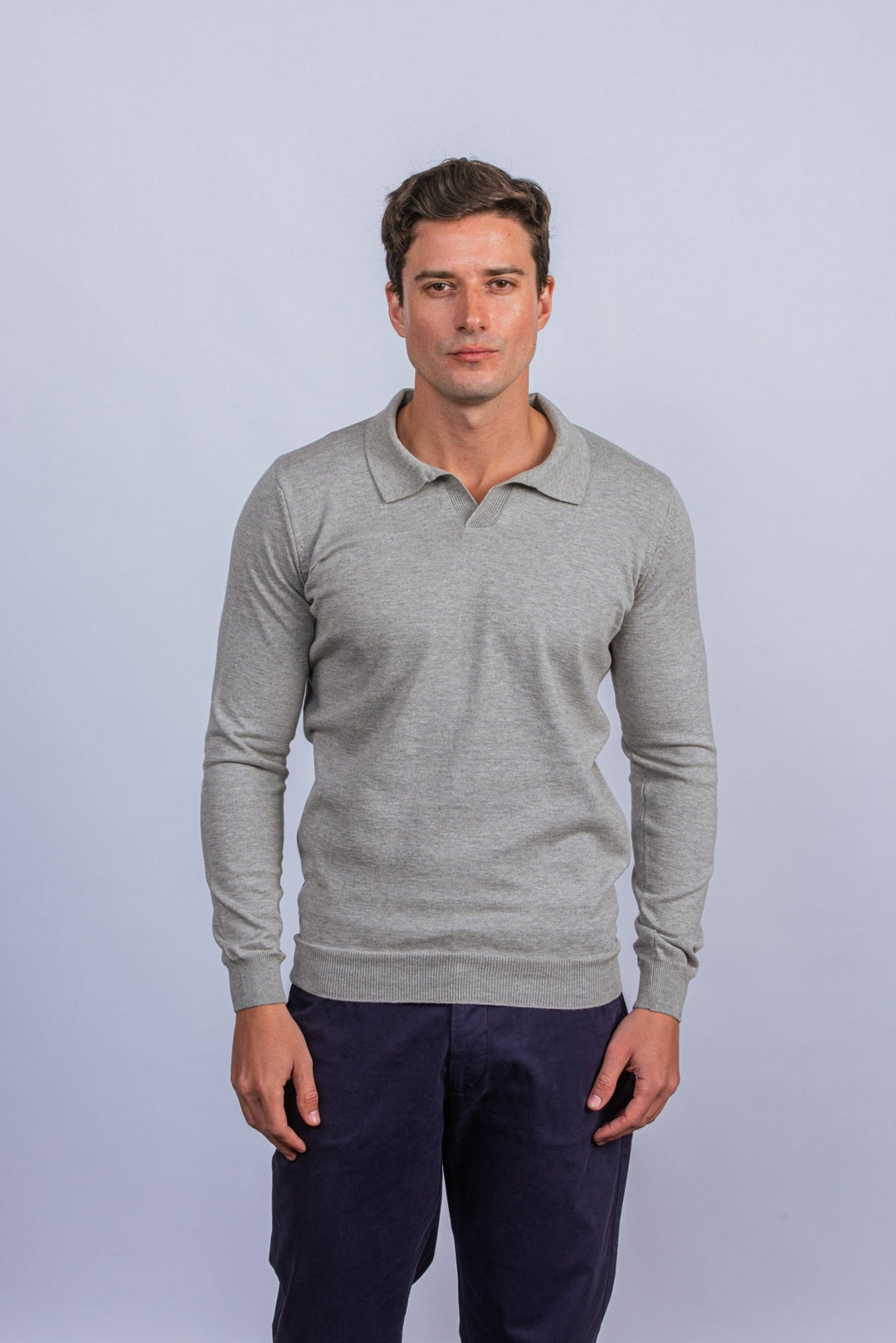 Cotton Knitted Polo pullover - Roban