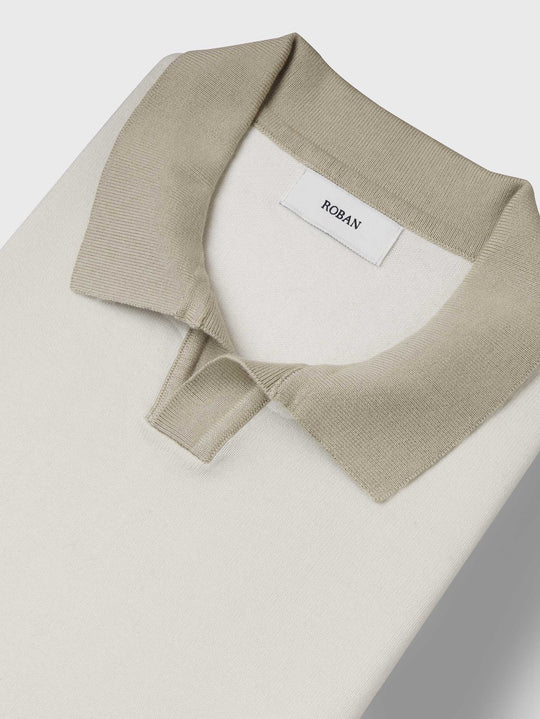 Cotton Knitted Polo pullover - Roban