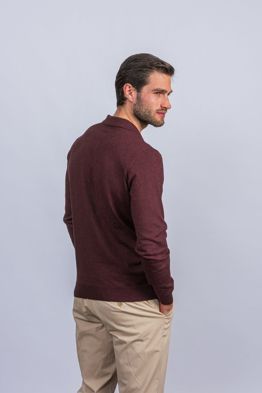 Cotton Knitted Polo pullover - Roban