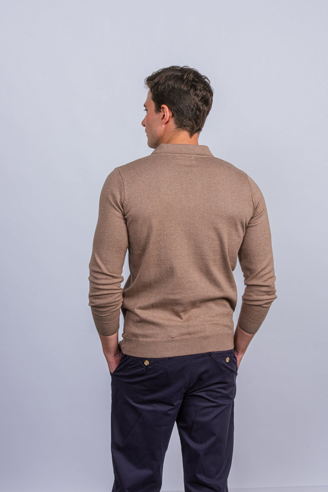 Cotton Knitted Polo pullover - Roban