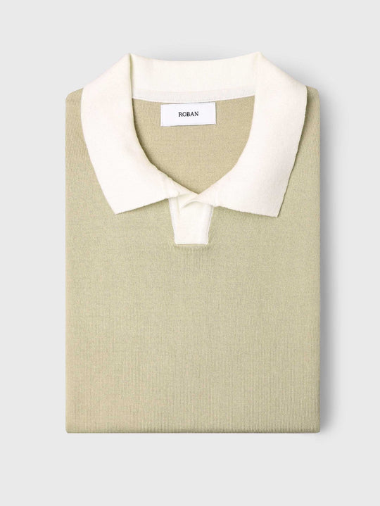 Cotton Knitted Polo pullover - Roban