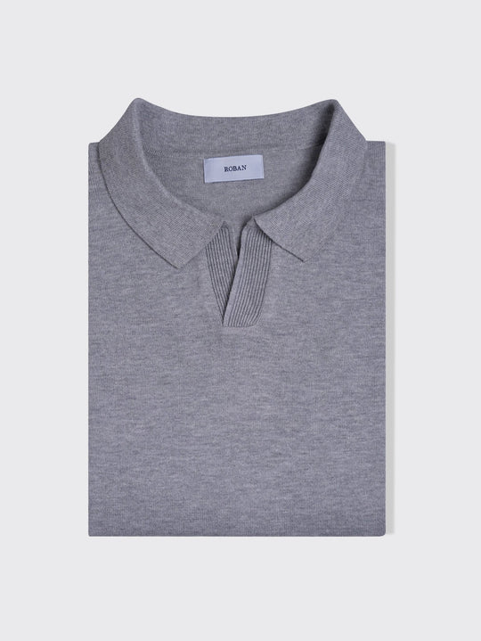 Cotton Knitted Polo pullover - Roban